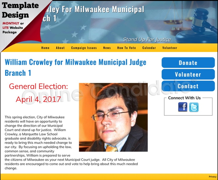 William Crowley For Milwaukee Municipal Judge Branch 1.jpg
