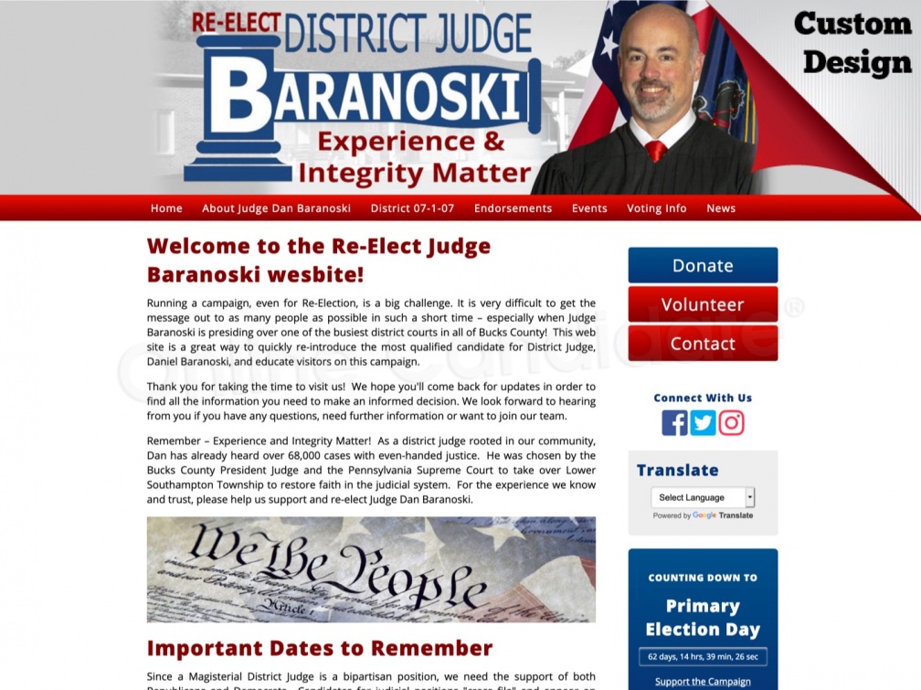 Re-Elect Judge Baranoski 