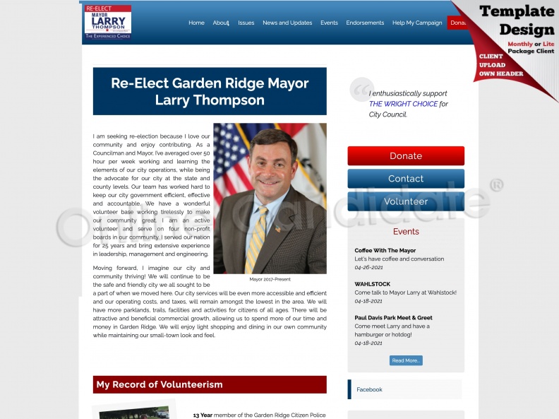 Re-Elect Mayor Larry Thompson