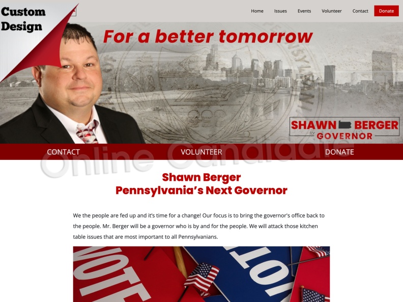 Shawn Berger Pennsylvania’s Next Governor
