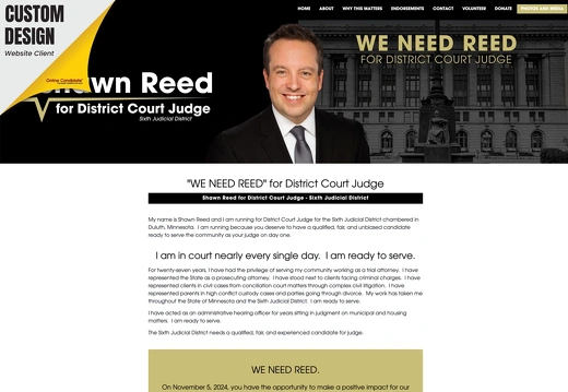 Shawn Reed for District Court Judge - Sixth Judicial District