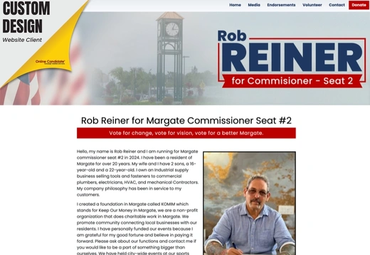 Rob Reiner for Margate Commisioner Seat 2