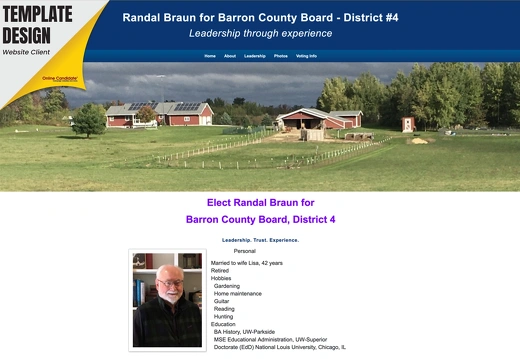 Randal Braun for Barron County Board