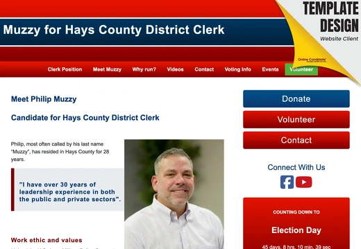 Philip Muzzy for Hays County District Clerk