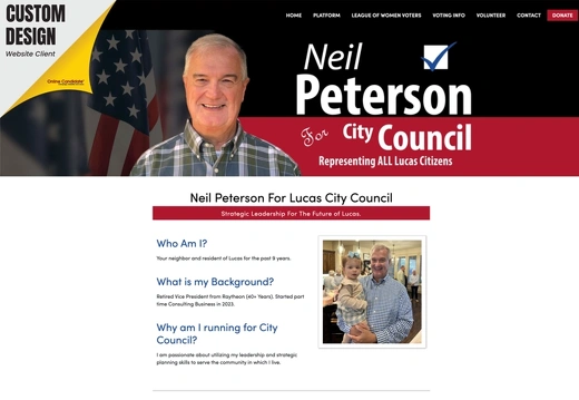 Neil Peterson For Lucas City Council