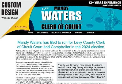 Mandy Waters for Levy County Clerk of Court