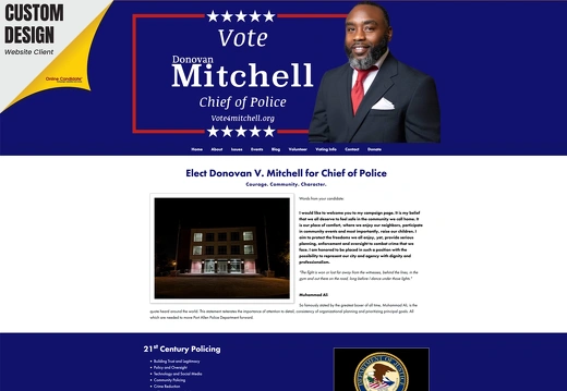 Donovan V. Mitchell for Chief of Police