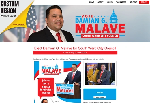 Damian Malave for South Ward City Council