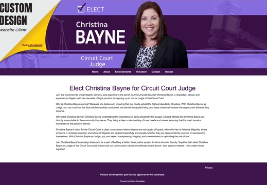 Christina Bayne for Circuit Court Judge