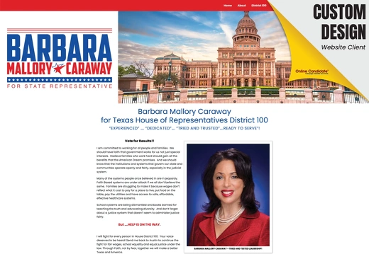 Barbara Mallory Caraway for Texas House of Representatives District 100