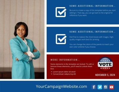 School Board Flyer Template (Horizontal) – Canva – Online Candidate